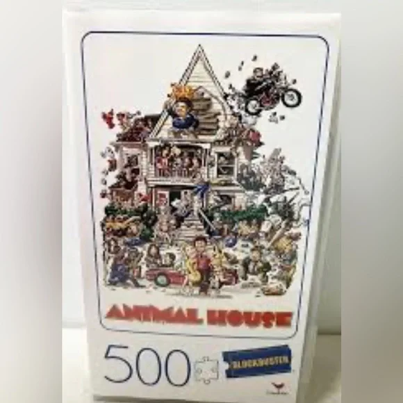 ANIMAL HOUSE MOVIE POSTER 300 PIECE PUZZLE Blockbuster Retro Cardinal Brand. - Picture 1 of 2